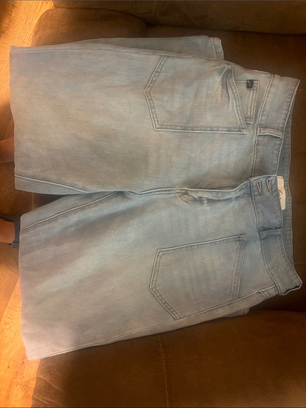KanCan Light Blue Cropped Women's Jeans - Ankle Length